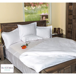 Комплект спално бельо ПАМУЧЕН сатен -БЯЛ Комплект спално бельо ПАМУЧЕН сатен -БЯЛ